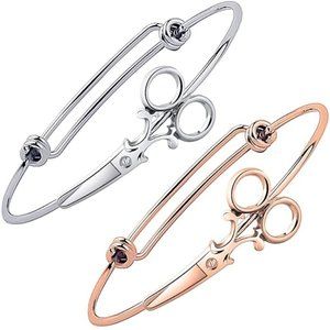 Brandy Melville Scissor Bangle Stacking Bracelet